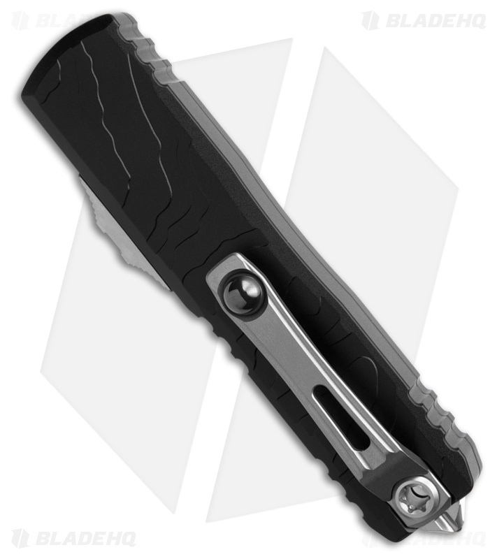 Microtech Auto UTX 85 Spartan Gen IV Topograpic Deep Engraved (3.125" Stonewash)