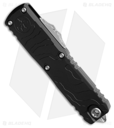 Microtech Auto UTX 85 Spartan Gen IV Topograpic Deep Engraved (3.125" Stonewash)
