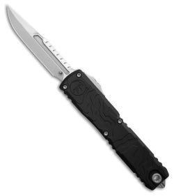 Microtech Auto Ultratech Gen IV Interceptor Topograpic Black Al (3.50" SW)