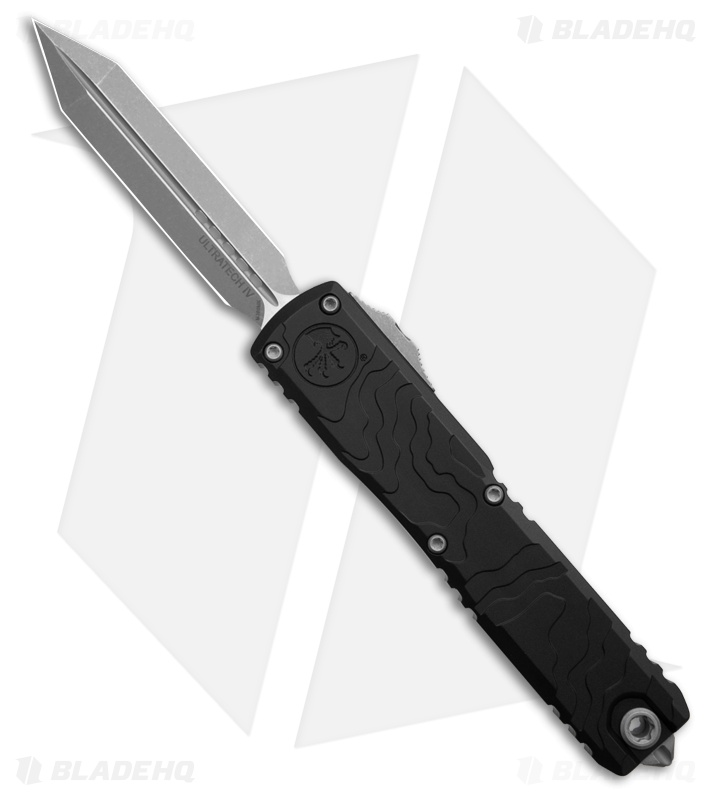 Microtech Auto Ultratech Spartan Gen IV Topographic Deep Black (3.50" Apoc)