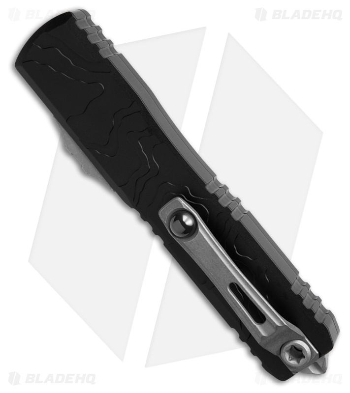 Microtech Auto Ultratech Spartan Gen IV Topographic Deep Black (3.50" Apoc)