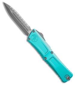 Microtech Combat Troodon D/E Gen III OTF Knife Turquoise (4" Apoc Full Serr)