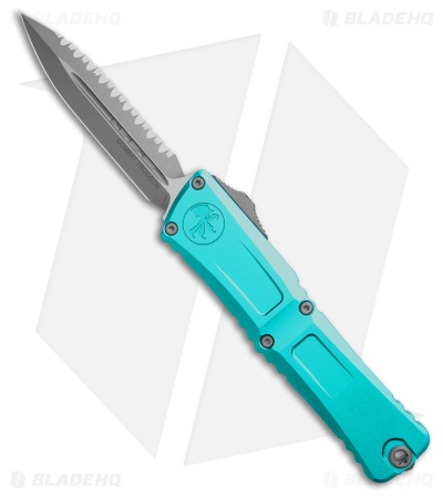 Microtech Combat Troodon D/E Gen III OTF Knife Turquoise (4" Apoc Full Serr)