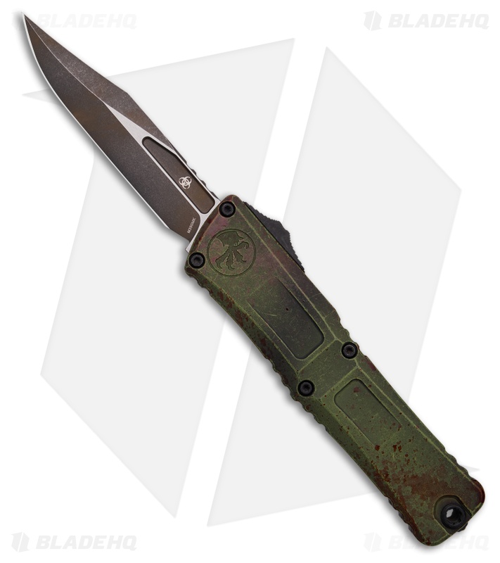 Microtech Combat Troodon Gen III Bowie OTF Knife Outbreak Al (4.1" Dark SW)