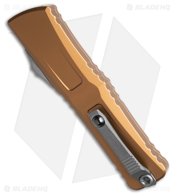 Microtech Combat Troodon Gen III Bowie OTF Knife Tan Al (4" Apocalyptic)