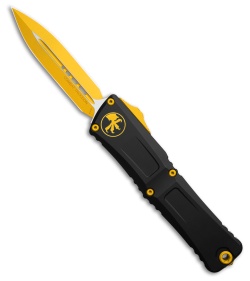 Microtech Combat Troodon Gen III D/E OTF Knife Corvette Yellow/Black (4" Yellow)