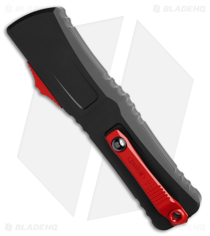 Microtech Combat Troodon Gen III D/E OTF Knife Red & Black Al (4" Red)