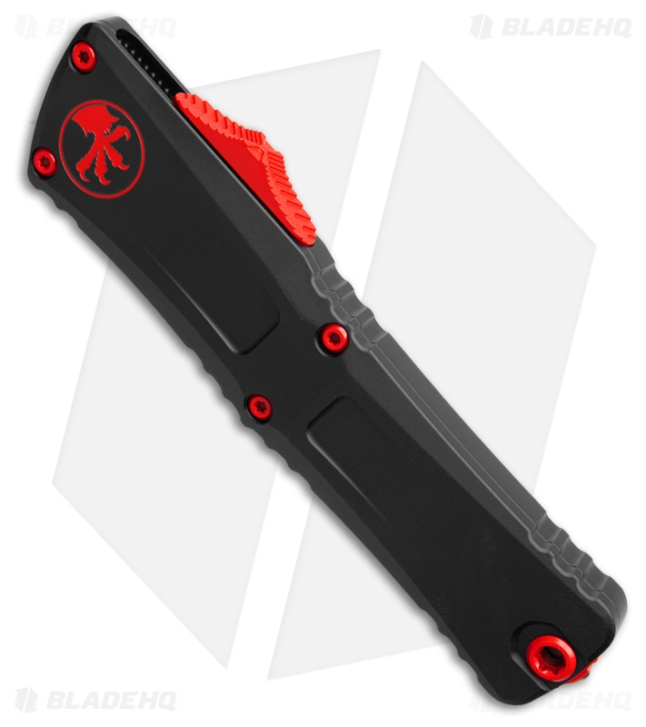 Microtech Combat Troodon Gen III D/E OTF Knife Red & Black Al (4" Red)