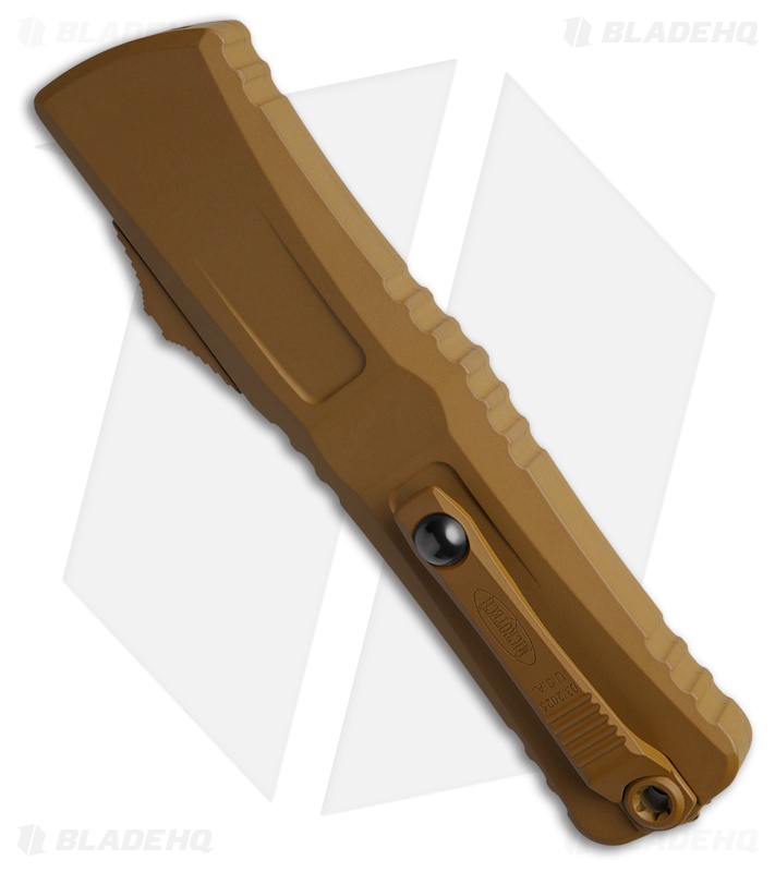 Microtech Combat Troodon Gen III S/E OTF Knife Standard Cerakote Al (4" Tan)