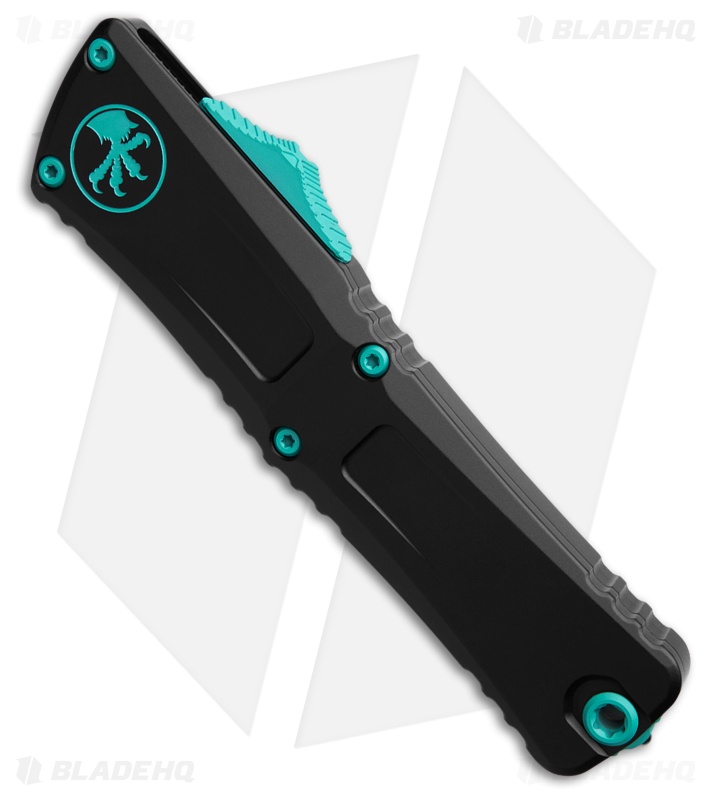 Microtech Combat Troodon - OTF Automatic Knife |Black + S/E Turquoise