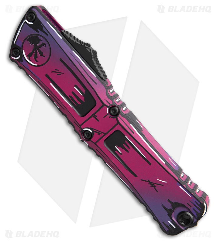 Microtech Combat Troodon Gen III S/E OTF Knife Purple Comic