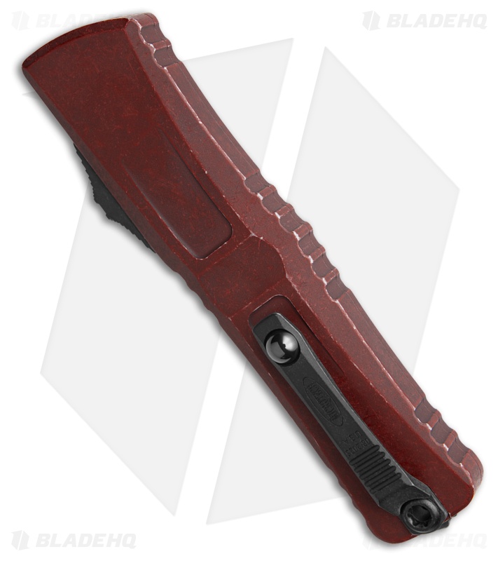 Microtech Combat Troodon Gen III S/E OTF Knife Weathered Crimson Al (4" Crimson)