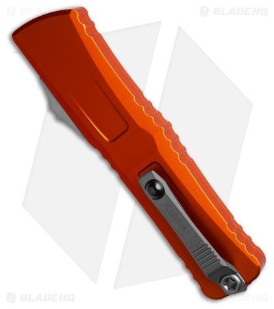 Microtech Combat Troodon Gen III T/E OTF Knife Orange Aluminum (4" Stonewash)