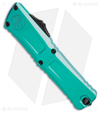 Microtech Combat Troodon Gen III T/E OTF Knife Turquoise Al (4" Black)