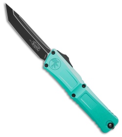Microtech Combat Troodon Gen III T/E OTF Knife Turquoise Al (4" Black)