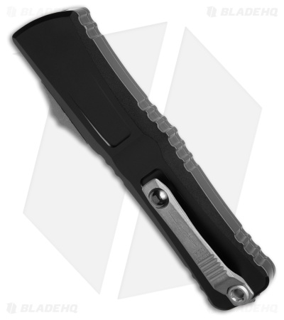 Microtech Combat Troodon Interceptor Gen III SS Black Aluminum (4" Apoc Serr)