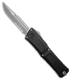Microtech Combat Troodon Interceptor Gen III SS Black Aluminum (4" Apoc Serr)