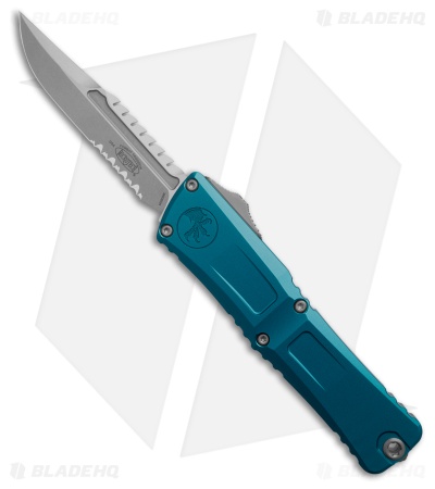 Microtech Combat Troodon Interceptor Gen III SS Blue Aluminum (4" SW Serr)