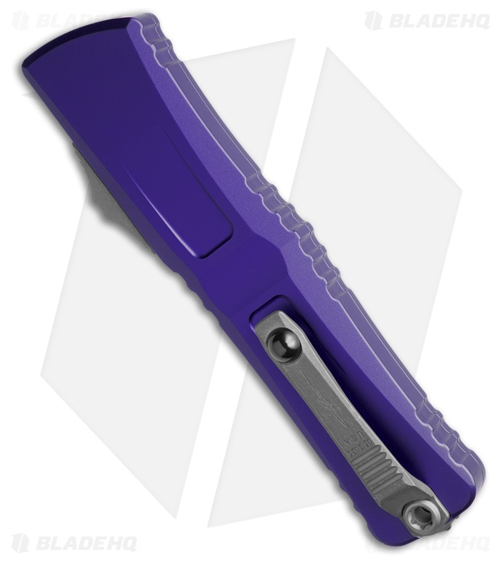 Microtech Combat Troodon Interceptor Gen III SS Purple Al (4" Partial Serr AP)