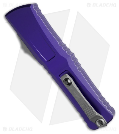 Microtech Combat Troodon Interceptor Gen III SS Purple Al (4" Partial Serr AP)