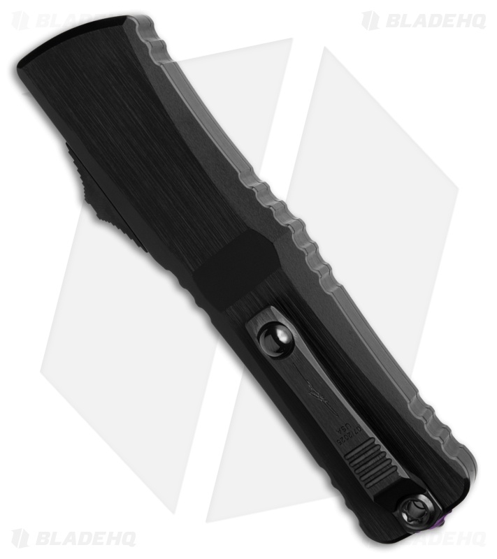 Microtech Combat Troodon LT Hellhound OTF Black/Purple Accent (4" Coppermai)