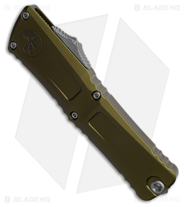 Microtech Combat Troodon Gen III T/E OTF Knife OD Green Aluminum (4" SW Serr)
