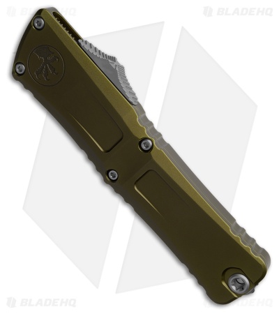 Microtech Combat Troodon Gen III T/E OTF Knife OD Green Aluminum (4" SW Serr)