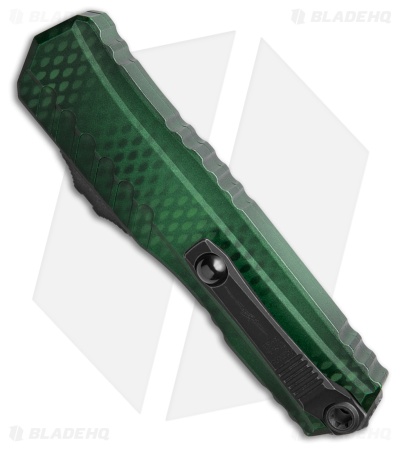 Microtech Cypher II D/E OTF Automatic Knife Green X-51 Aluminum (3.5" Black SW)