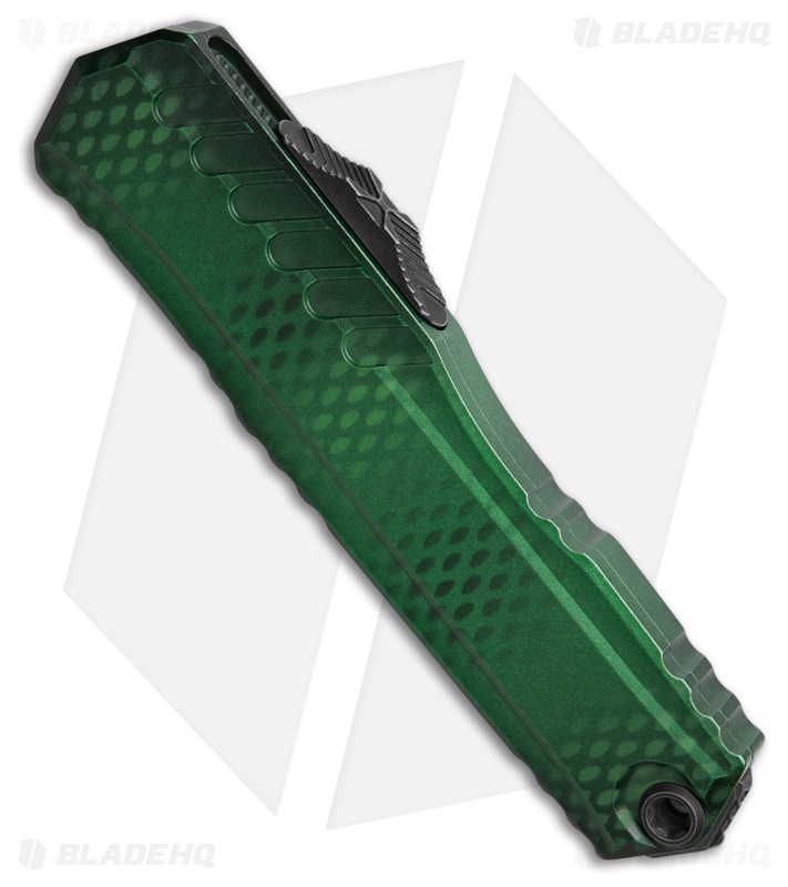 Microtech Cypher II D/E OTF Automatic Knife Green X-51 Aluminum (3.5" Black SW)