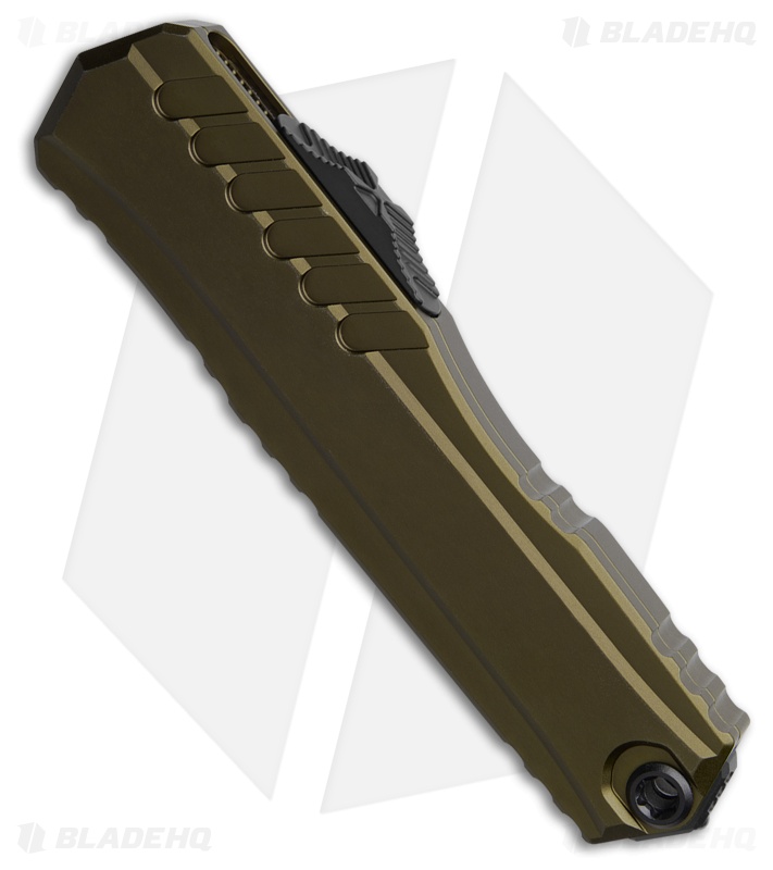 Microtech Cypher II S/E OTF Automatic Knife OD Green Aluminum (3.5" Black)