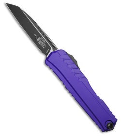 Microtech Cypher II S/E OTF Automatic Knife Purple Aluminum (3.5" Black)