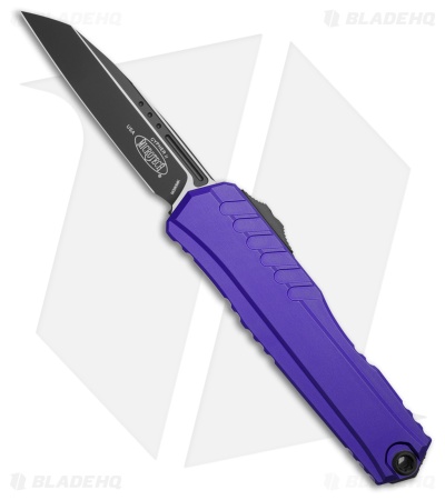 Microtech Cypher II S/E OTF Automatic Knife Purple Aluminum (3.5" Black)