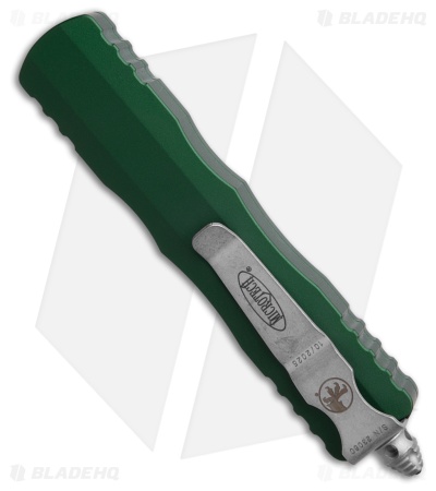 Microtech Dirac D/E OTF Automatic Knife Emerald Green Al  (2.9" Apoc Plain)