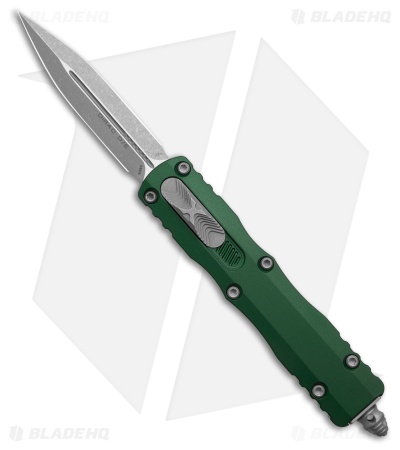 Microtech Dirac D/E OTF Automatic Knife Emerald Green Al  (2.9" Apoc Plain)