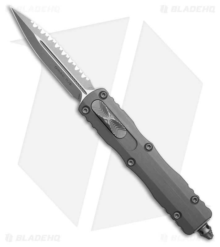 Microtech Dirac D/E OTF Automatic Knife Natural Clear Al (2.8" AP Serr)