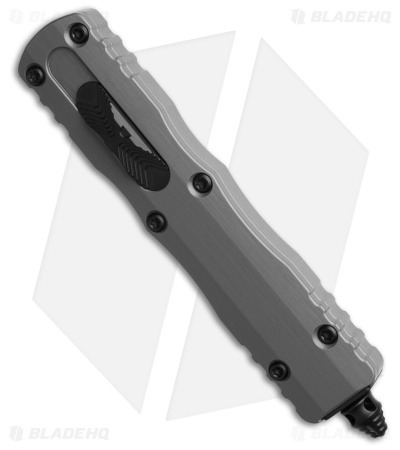 Microtech Dirac D/E OTF Automatic Knife Natural Clear Aluminum (2.9" Black)