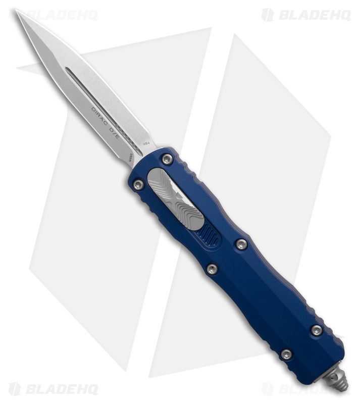Microtech Dirac D/E OTF Automatic Knife Navy Blue Aluminum (2.9" SW)