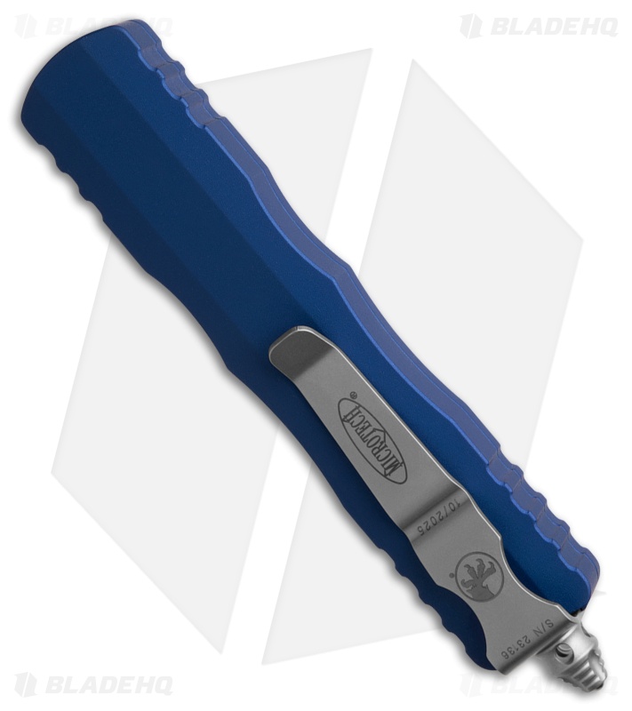 Microtech Dirac D/E OTF Automatic Knife Navy Blue Aluminum (2.9" SW)