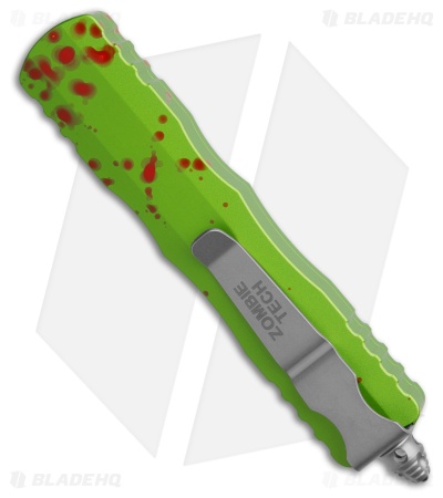 Microtech Dirac D/E OTF Automatic Knife Zombie (2.9" Stonewash Serr)