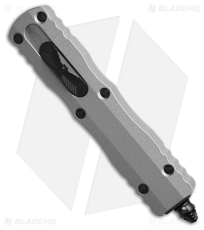 Microtech Dirac D/E OTF Automatic Knife Titanium-Gray Aluminum (2.8" Black)