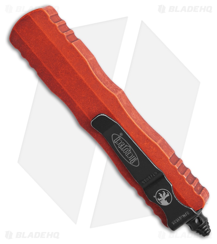 Microtech Dirac Dagger OTF Automatic Knife Weathered Orange (2.88" Orange)