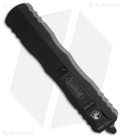 Microtech Dirac Delta D/E OTF Auto Knife Black (3.75" Black Full Double Serr)