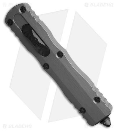 Microtech Dirac Delta D/E OTF Auto Knife Natural Clear (3.75" Black Full Serr)