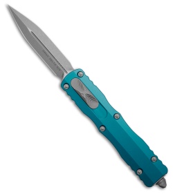Microtech Dirac Delta D/E OTF Automatic Knife Blue Aluminum (3.75" Apocalyptic)