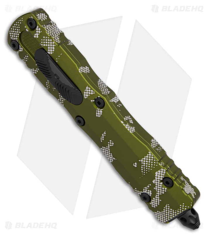Microtech Dirac Delta D/E OTF Automatic Knife Green Pixel Camo Al(3.75" Camo)