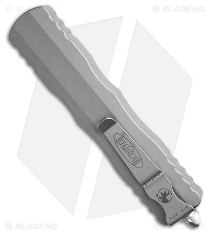 Microtech Dirac Delta D/E OTF Automatic Knife Natural Clear Al (3.75" SW Serr)