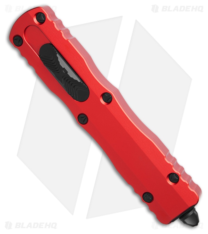Microtech Dirac Delta D/E OTF Automatic Knife Red Aluminum (3.75" Black)*DISC*