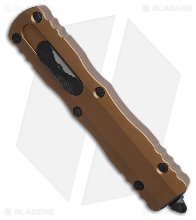 Microtech Dirac Delta D/E OTF Automatic Knife Tan Aluminum (3.75" Black Serr)