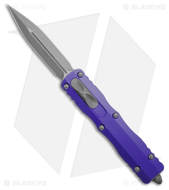 Microtech Dirac Delta OTF Knife Purple Al D/E Apocalyptic