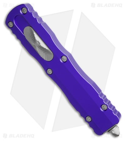 Microtech Dirac Delta D/E OTF Automatic Knife Purple Al (3.75" Apocalyptic) 